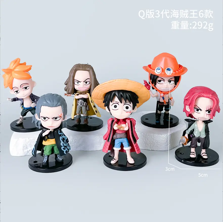 One Piece Q versión 3, 6 estilos
