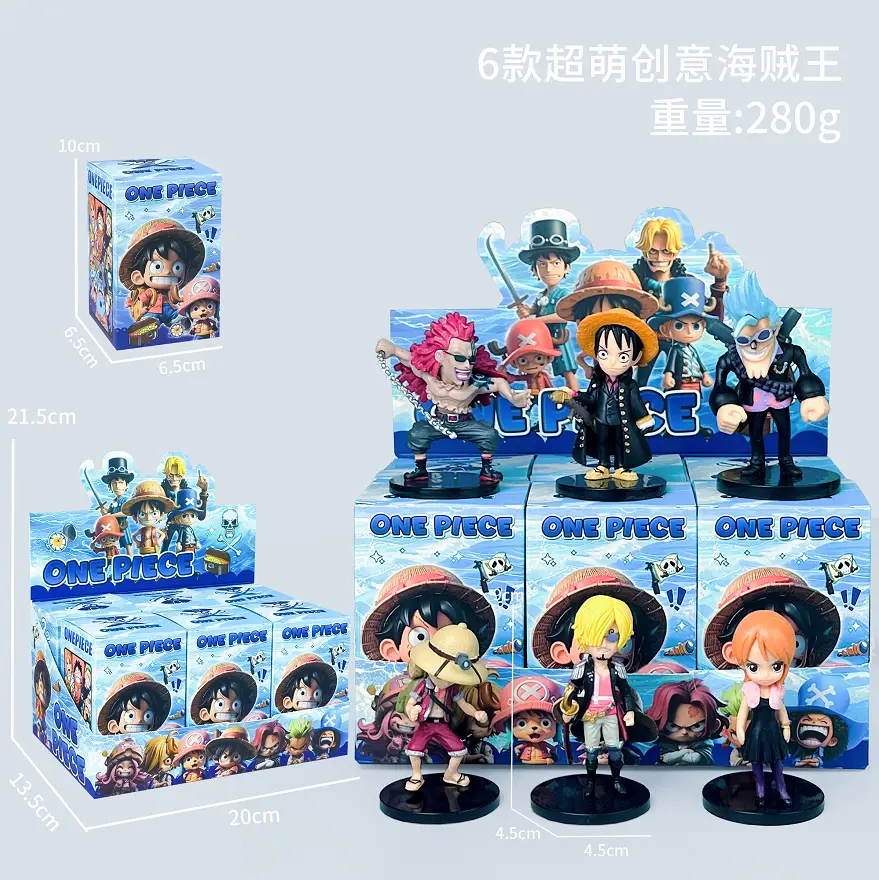 6 Super Cute Creative One Piece Figures