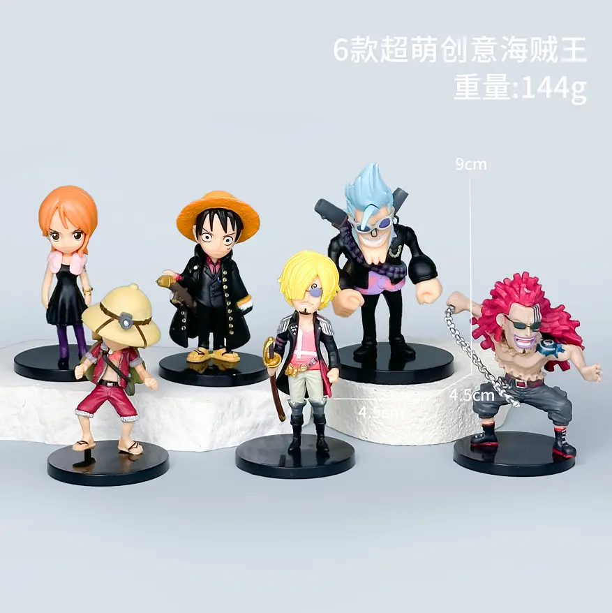 6 Super Cute Creative One Piece Figures
