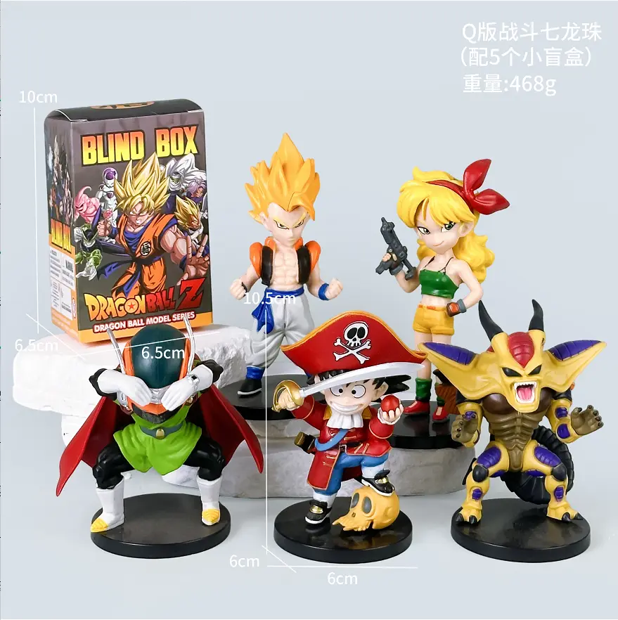 5 estilos de Dragon Ball Z en versión chibi (incluye 5 blind boxes)