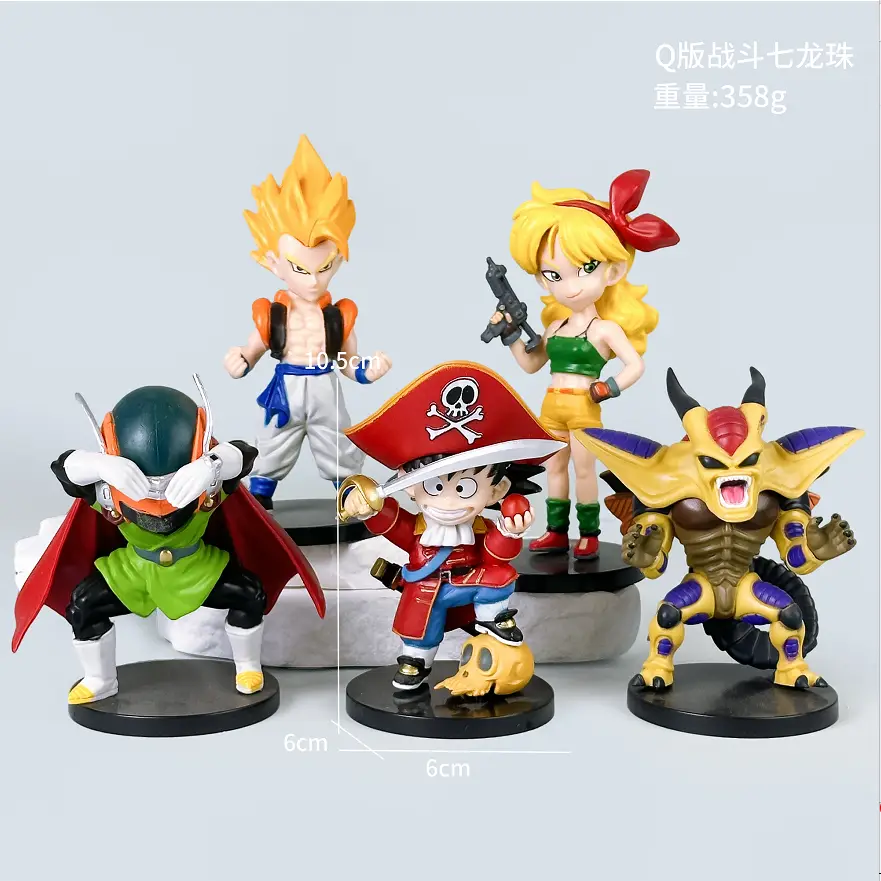 5 estilos de Dragon Ball Z en versión chibi