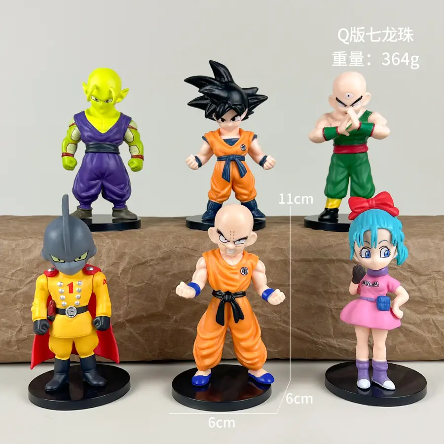 Chibi Krillin Dragon Ball 6 Styles