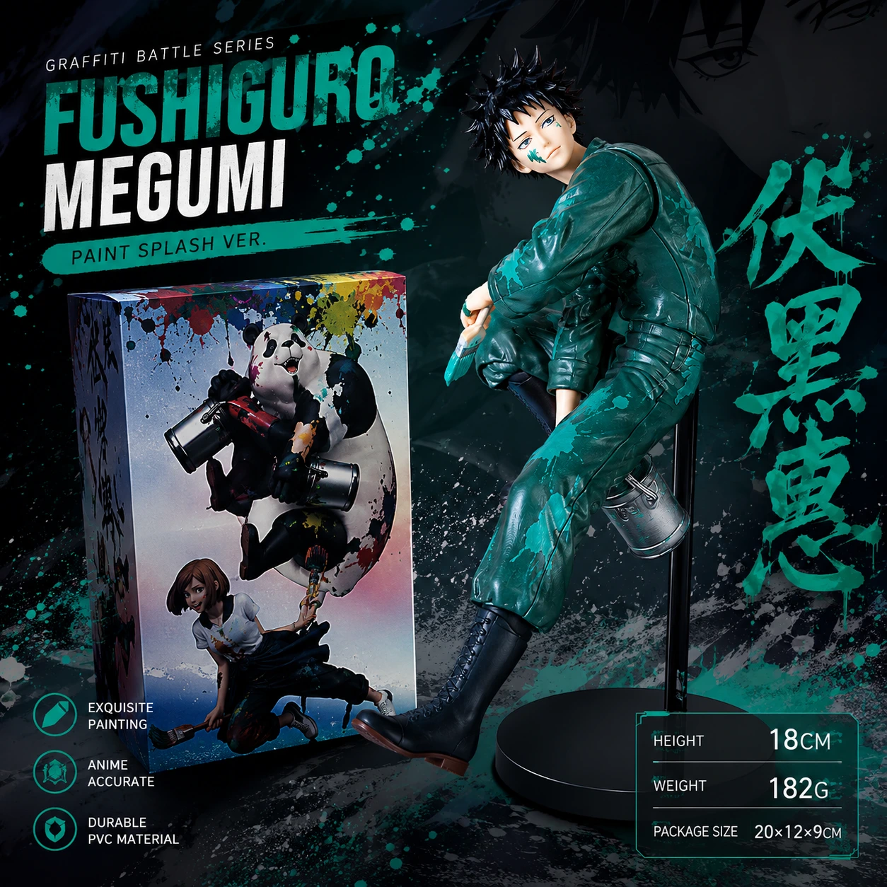 Jujutsu Kaisen Graffiti Battle - Megumi Fushiguro Figure, Birthday Gift for Boys