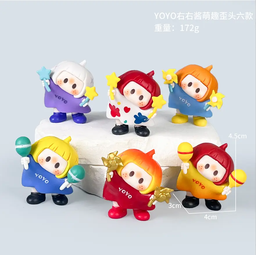 YOYO右右酱萌趣歪头六款